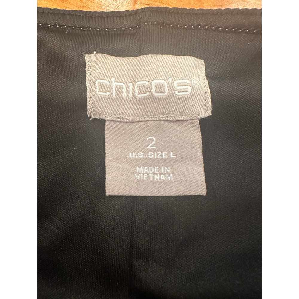 Women's Chico's Gray Midi Dress Size L - Picture 4 of 7